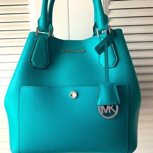 Michael Kors teal handbag